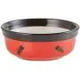 Royal Pet Club Eat On Feet Ceramic Cat Bowl Set (2 × 10 fl. oz) (Red/Black/Cream)