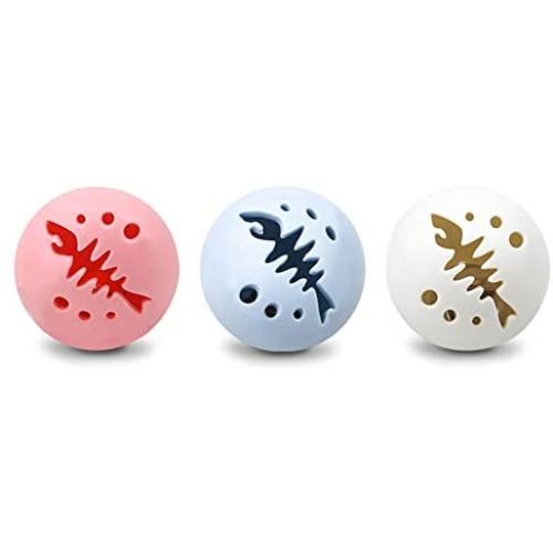 CatYou Cat Ball Toys Flash Light Ball Catnip Ball Bell Ball Interactive Kitten Toys