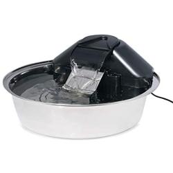 PetSafe Drinkwell Zen Stainless Steel Dog and Cat Water Fountain, Pet Drinking Fountain, 128 oz. Water Capacity
