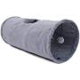 Primst Collapsible Cat Tunnel,Durable Suede Pet Toys Play Tunnel with Ball and Hole,for Cats,Rabbits,Kittens,Puppy and Small Pets