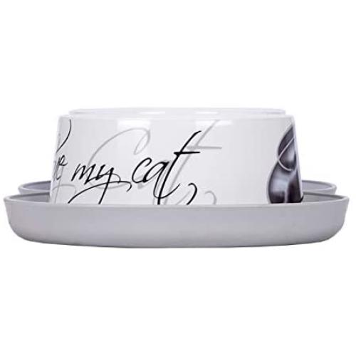 I LOVE MY CAT 005071 Riga Feeding Bowl Against Ants 2 x 350 ml