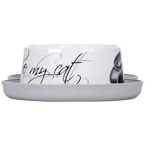 I LOVE MY CAT 005071 Riga Feeding Bowl Against Ants 2 x 350 ml I LOVE MY CAT 005071 Riga Feeding Bowl Against Ants 2 x 350 ml