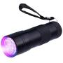 4Pcs UV Flashlight, LED Blacklight Portable Flashlights 395nm, Ultraviolet Light Detector for Invisible Ink Pens, Dog Cat Pet Urine Stain(2Black+2Silver)