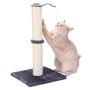 Pettom Cat Scratching Post Sisal 19.6” Height Cat Claw Scratcher with Spinning Ball Tease Toy Carpet Covered Heavy Base Vertical Full Wrapped Easy to Set Up 