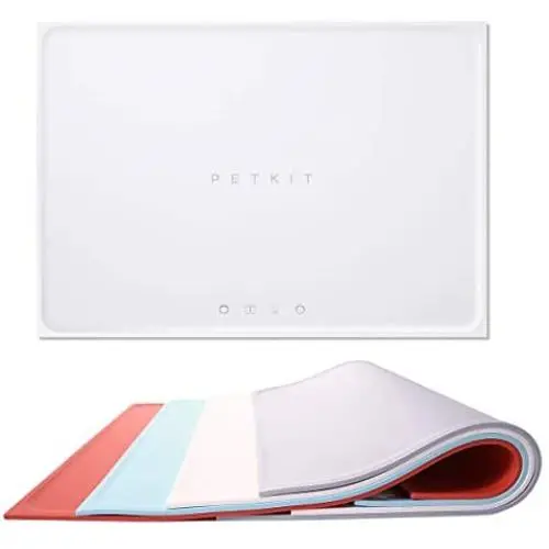 PETKIT Dog Cat Placemat Mat, Silicone Waterproof Pet Food Mat, Non-Skid Spill Proof Pet Feeding Mat for Food and Water, Easy to Clean Dog Food Mat, 18.1 inches x 13.4 inches PETKIT Dog Cat Placemat Mat, Silicone Waterproof Pet Food Mat, Non-Skid Spill Proof Pet Feeding Mat for Food and Water, Easy to Clean Dog Food Mat, 18.1 inches x 13.4 inches