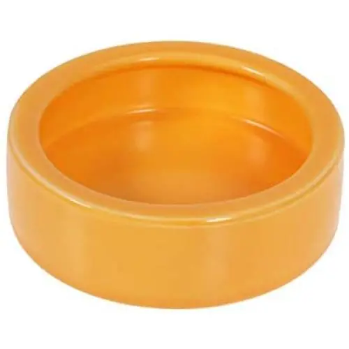 POPETPOP Pet Bowl Anti-Escape Ceramics Food Round Basin Feeding Water Bowl Turtle Gecko Chameleon Small Animals Size M (Orange) POPETPOP Pet Bowl Anti-Escape Ceramics Food Round Basin Feeding Water Bowl Turtle Gecko Chameleon Small Animals Size M (Orange)