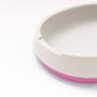 ljfjf 8deg; Tilted Cat Bowl Glass Feeding Food Bowl Non-Slip Low Flat Bowls for Cats (Green)