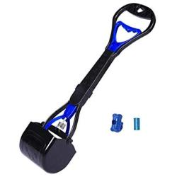 Ceasyde Dog Pooper Scooper, 17.7 Inch Long Handle Walking Poo Remover Grabber Picker for Outdoor/Indoor Pick Up Cat and Small Dogs Animal Waste