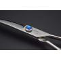 Professional Dog/Pet Grooming Shear Scissors 8.0'' Stainless Steel 440C Japanese Process (8.0'' Curved Blue Diamond)