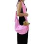 Doublerichad Reversible Pet Dog Cat Sling Carrier Wrap Up to 11 Pounds for Small Dogs Cats Hand Free Outdoor Sling Adjustable Strap Tote Bag Breathable Shoulder Bag
