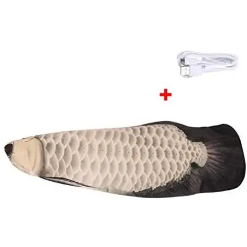 pawstrip Electric Moving Fish Cat Catnip Toy, Realistic Plush Simulation Electric Wagging Fish Cat Kicker Toys for Pet Cat Kitten, Funny Interactive Pets Pillow Chew Bite Kick Supplies pawstrip Electric Moving Fish Cat Catnip Toy, Realistic Plush Simulation Electric Wagging Fish Cat Kicker Toys for Pet Cat Kitten, Funny Interactive Pets Pillow Chew Bite Kick Supplies