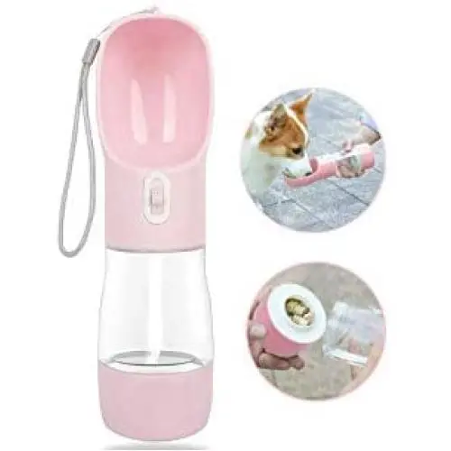 MAOCG Dog Water Bottle for Walking, Multifunctional and Portable Dog Travel Water Dispenser with Food Container,Detachable Design Combo Cup for Drinking and Eating,Suitable for Cats and Puppy MAOCG Dog Water Bottle for Walking, Multifunctional and Portable Dog Travel Water Dispenser with Food Container,Detachable Design Combo Cup for Drinking and Eating,Suitable for Cats and Puppy