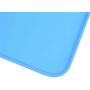 RSLG Non Slip Dog Food Tray Cat Bowl Mat Pet Water Feeding Food Dish Tray Wipe Clean Floor Placemat Waterproof Pet Dog Feeding Mat (Blue)