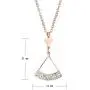 JENIGH JEWEL Necklace 18K Gold Plated Stainless Steel Pendant Necklace Gift Jewelry for Women
