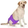 LUXJA Reusable Female Dog Diapers (Pack of 4), Washable Wraps for Female Dog (X-Large, Sky Blue+Purple+Green+Rose Red)
