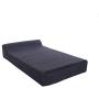 Pet Support Systems Extra Larg 52 x 36 x 7-Inch Gel Memory Foam Orthopedic Bed with Bolster for Dogs - Blue Denim