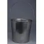 Indipets Heavy Duty Stainless Steel Pail - Durable Dog Food and Water Storage
