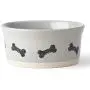 PetRageous 17003 Classy Bones Two-Tone Stoneware Dishwasher Safe Dog Bowl 3.5-Cup 6-Inch Diameter 2.25-Inch Tall for Medium and Large Dogs and Cats, 28-Ounce, Gray PetRageous 17003 Classy Bones Two-Tone Stoneware Dishwasher Safe Dog Bowl 3.5-Cup 6-Inch Diameter 2.25-Inch Tall for Medium and Large Dogs and Cats, 28-Ounce, Gray