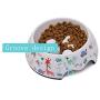 Food-Grade Melamine Pet Feeder Slow Feed Help Digestion Interactive Bloat Stop Dog Footprint Dog Bowl no More Than 50 pounds