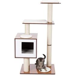 Royal Pet Club Pet Products 44562 Avoca Wooden cat Scratching Tree, 122 cm, Walnut, Brown
