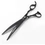 Freelander Pet Grooming Scissors Kit 8 inches Dog Grooming Set Black Used for Dog or Cat with Cutting Scissors, Thinning Shear, Curved Scissors, Grooming Comb Freelander Pet Grooming Scissors Kit 8 inches Dog Grooming Set Black Used for Dog or Cat with Cutting Scissors, Thinning Shear, Curved Scissors, Grooming Comb