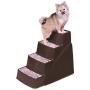 Petmate Lightweight Pet Steps Elevated Non-Slip Steps Chocolate Brown One Size Fits Most