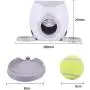 LFOZ Pet Smart Automatic pet Feeder Fetch Tennis Ball Launcher Dog Training Toys Interactive Throwing Ball Machine Dog Feeder