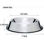 Mlife Stainless Steel Dog Bowl with Rubber Base for Small/Medium/Large Dogs, Pets Feeder Bowl and Water Bowl Perfect Choice (Set of 2)