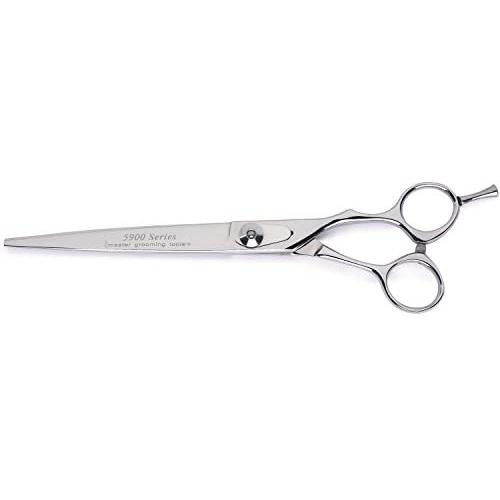Master Grooming Tools 5900 Series Japanese Stainless Steel Shears — High-Performance Shears for Grooming Dogs - Curved, 8''