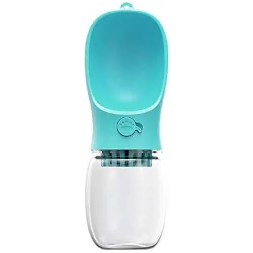 RilexAwhile Dog Water Bottle, Portable Leakproof and Durable Food Grade Plastic Pet Water Dispenser Cup with Activated Carbon Filter for Outdoor Hiking Walking and Travel,12OZ Blue RilexAwhile Dog Water Bottle, Portable Leakproof and Durable Food Grade Plastic Pet Water Dispenser Cup with Activated Carbon Filter for Outdoor Hiking Walking and Travel,12OZ Blue