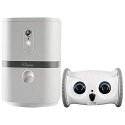 SKYMEE Pet Camera: Owl Robot & Petalk AI II 1080 FHD Pet Camera Treat Dispenser Interactive Toy for Dogs Cats Remote App Control