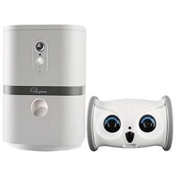 SKYMEE Pet Camera: Owl Robot & Petalk AI II 1080 FHD Pet Camera Treat Dispenser Interactive Toy for Dogs Cats Remote App Control