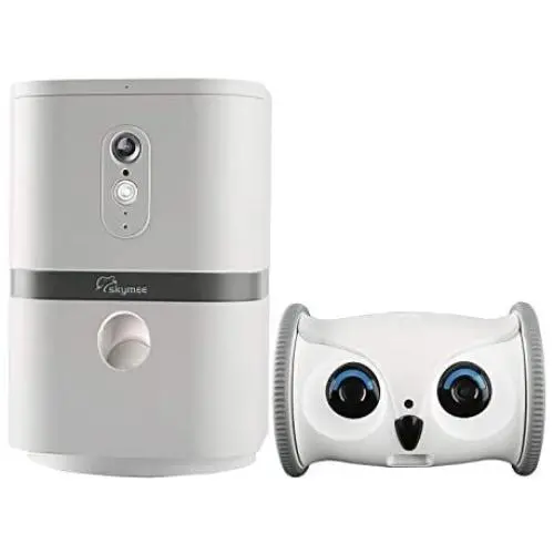 SKYMEE Pet Camera: Owl Robot & Petalk AI II 1080 FHD Pet Camera Treat Dispenser Interactive Toy for Dogs Cats Remote App Control SKYMEE Pet Camera: Owl Robot & Petalk AI II 1080 FHD Pet Camera Treat Dispenser Interactive Toy for Dogs Cats Remote App Control