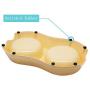Double Dog Cat Bowls Double Food-Grade Melamine Premium Stainless Steel Pet Bowls Pet Food Water Feeder for Medium pet No More Than 40 pounds