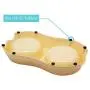 Double Dog Cat Bowls Double Food-Grade Melamine Premium Stainless Steel Pet Bowls Pet Food Water Feeder for Medium pet No More Than 40 pounds Double Dog Cat Bowls Double Food-Grade Melamine Premium Stainless Steel Pet Bowls Pet Food Water Feeder for Medium pet No More Than 40 pounds