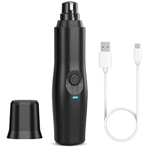 TALLGO Dog Nail Grinder Upgraded - Professional 2-Speed Electric Rechargeable Pet Nail Trimmer Painless Paws Grooming & Smoothing for Small Medium Large Dogs & Cats