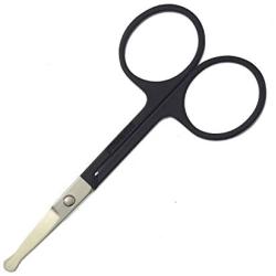 Motanar 3.5-Inch Stainless Steel Dog Pet Round-Tip Sharp Tip Home Grooming Scissors for Nose Hair,Ear Hair,Face Hair,Paw Hair Multicolor