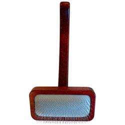 Mars Professional Dematting Undecoat Slicker Grooming Dog Brush with Woden Handle, Made in Germany, 7'' Length