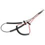 Rowno No Sit Haunch Holder Dog Restraint Grooming Assistance Kit, Heavy Duty Adjustable Cable Loop Clips for Large Dogs, Complete with Silicone Pet Hair Groom Brush