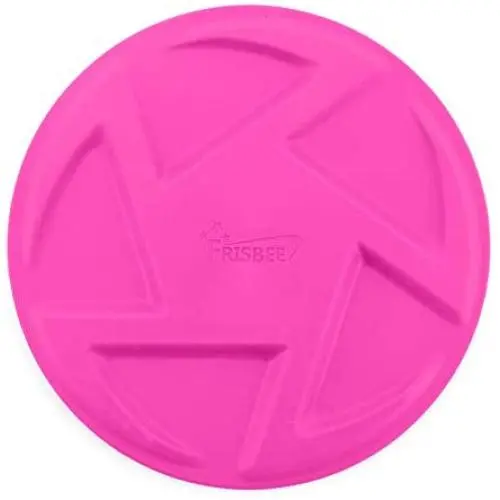 Best Pet Supplies Frisbee – Interactive TPR Flying Disc Dog Toy, Easy-to-Spot Bright Colors – 8.75''