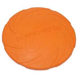 Grneric Sanjiaomei-S-L Dog Training Frisbee Natural Rubber Non-Toxic Frisbee Float, Frisbee Dog Toy Pet Supplies, Rubber Dog Frisbee,Orange,S