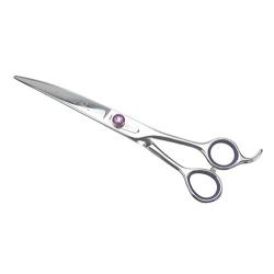 KENCHII Scorpion KESC8C Level-1 8 Inch Curved Even Handle Scissor - Silver