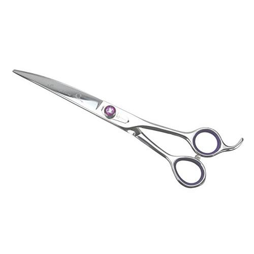 KENCHII Scorpion KESC8C Level-1 8 Inch Curved Even Handle Scissor - Silver