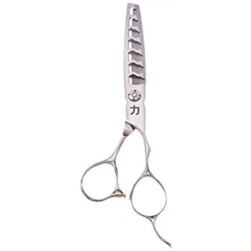 ShearsDirect Japanese 440C Stainless Steel Thinning Shear with 7 Teeth and Tear Drop Handle, 6.0'' ShearsDirect Japanese 440C Stainless Steel Thinning Shear with 7 Teeth and Tear Drop Handle, 6.0''
