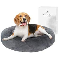 PETLIBRO Calming Dog Bed Donut - Cuddler Round Plush Dog Bed, Soft Warming Indoor for Small Medium Dogs and Cats, Sleeping Comfortable Pet Bed