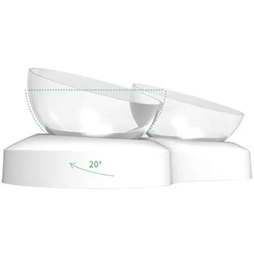 Luck Dawn Double Dog Cat Bowls with Raised Stand, Adjustable 0-20 Degree Tilted Design Neck Guard Stand Raised Elevated Pet Food Water Feeder Bowl for Cats or Small Dogs Luck Dawn Double Dog Cat Bowls with Raised Stand, Adjustable 0-20 Degree Tilted Design Neck Guard Stand Raised Elevated Pet Food Water Feeder Bowl for Cats or Small Dogs