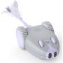 DADYPET Interactive Robotic Cat Toy, Mouse Shape Automatic Irregular Moving USB Rechargeable Electronic Toy with 5 Replacement Feathers for Kitten, All Floors Available