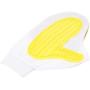 uxcell Pet Dog Massage Grooming Bath Hair Head Gloves Brush, White/Yellow