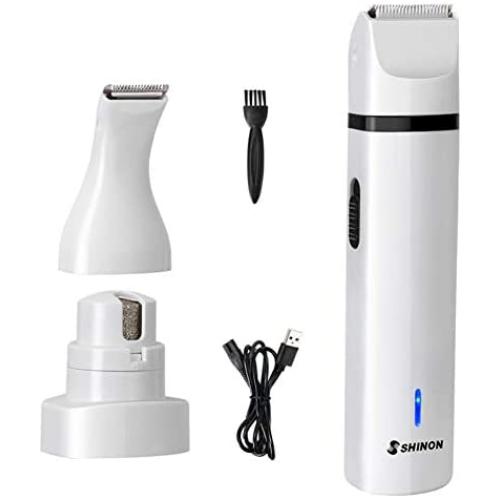 Buzhan Dog Nail Grinder, 5 in 1 Professional Pet Nail Grinder for Small Medium Large Dogs & Cats, Paw Nail File, Dremel Pet Nail Trimmer