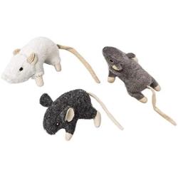 Spot 52084 3.5'' Wool Mouse Willie With Catnip Cat Toy Assorted Colors